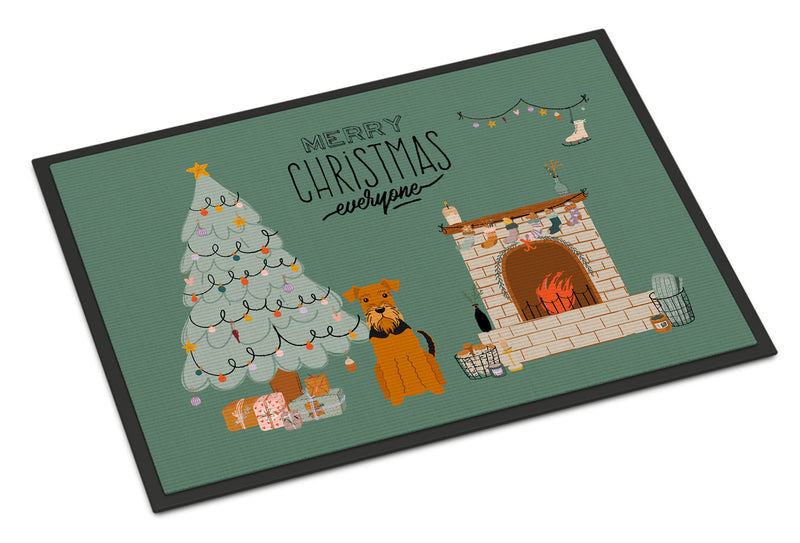 Airedale Christmas Everyone Indoor or Outdoor Mat 18x27 CK7604MAT