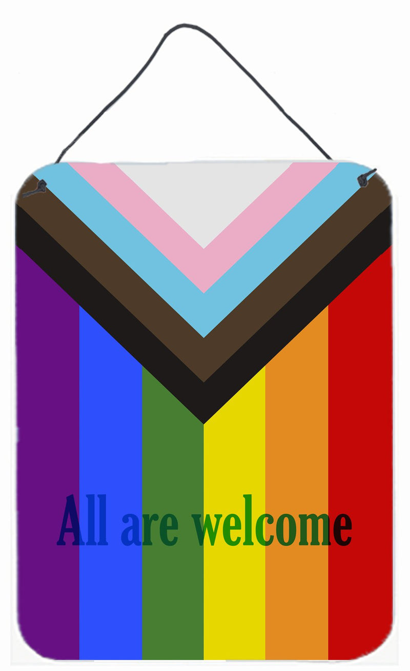 Gay Pride Progress Pride All are Welcome Wall or Door Hanging Prints