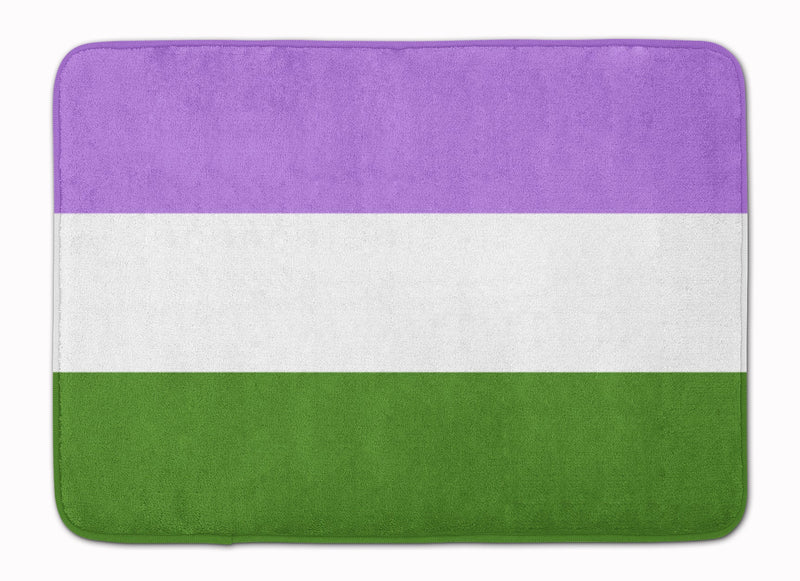 Genderqueer Pride Machine Washable Memory Foam Mat