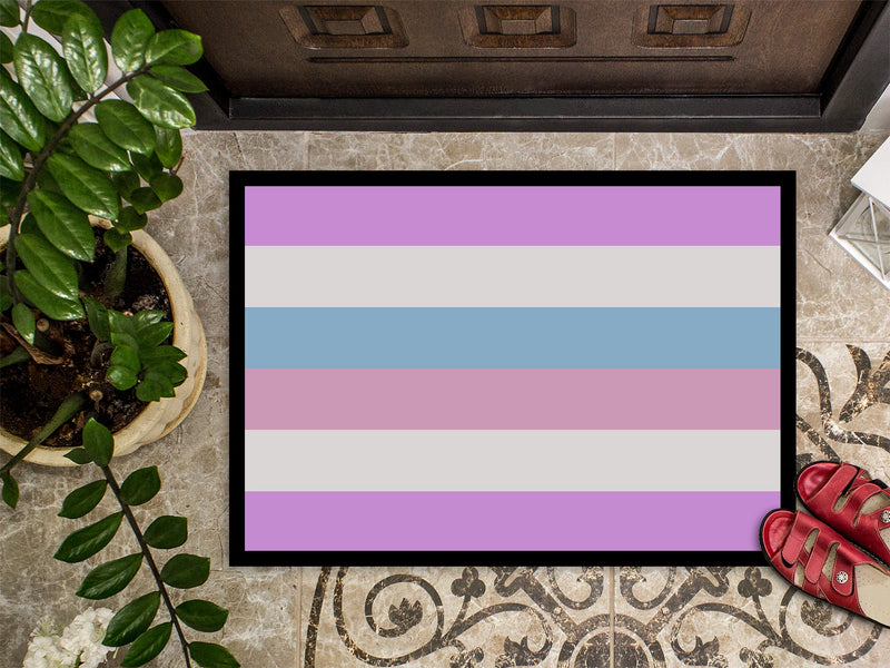 Bigender Pride Doormat - 24x36 Decorative Floor Mat – Indoor/Outdoor Rug with Artistic Flair