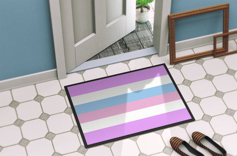 Bigender Pride Doormat - 24x36 Decorative Floor Mat – Indoor/Outdoor Rug with Artistic Flair