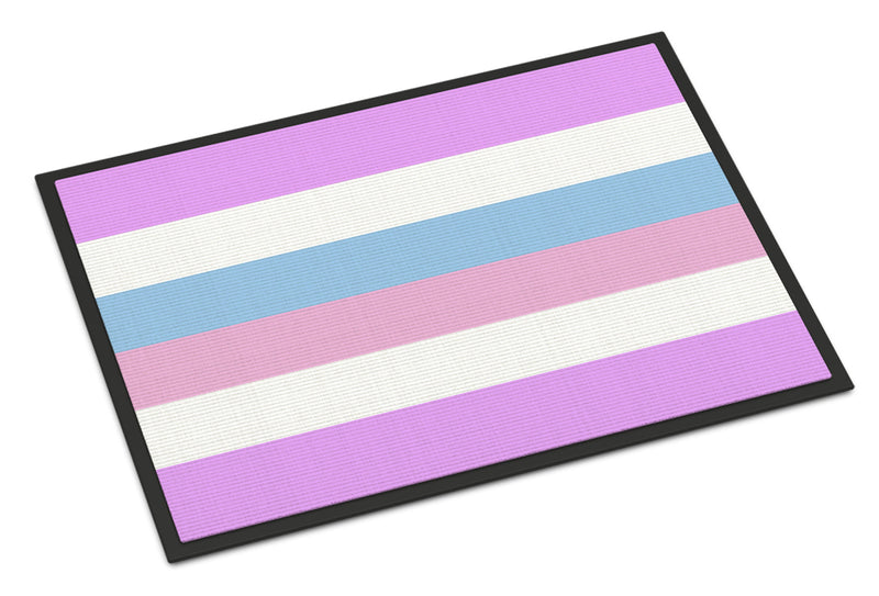 Bigender Pride Doormat - 24x36 Decorative Floor Mat – Indoor/Outdoor Rug with Artistic Flair