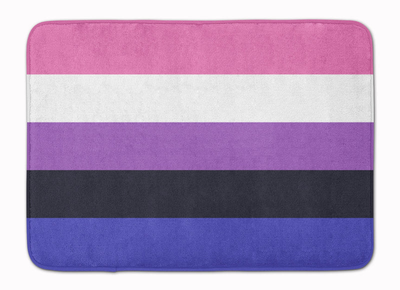 Genderfluid Pride Machine Washable Memory Foam Mat