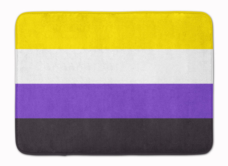 Nonbinary Pride Machine Washable Memory Foam Mat