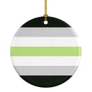 Agender Pride Ceramic Ornament