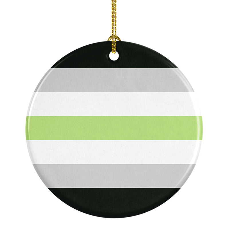 Agender Pride Ceramic Ornament