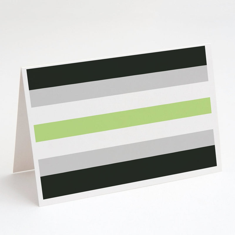 Agender Pride Greeting Cards and Envelopes Pack of 8