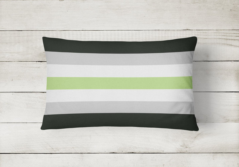 Agender Pride Canvas Fabric Decorative Pillow