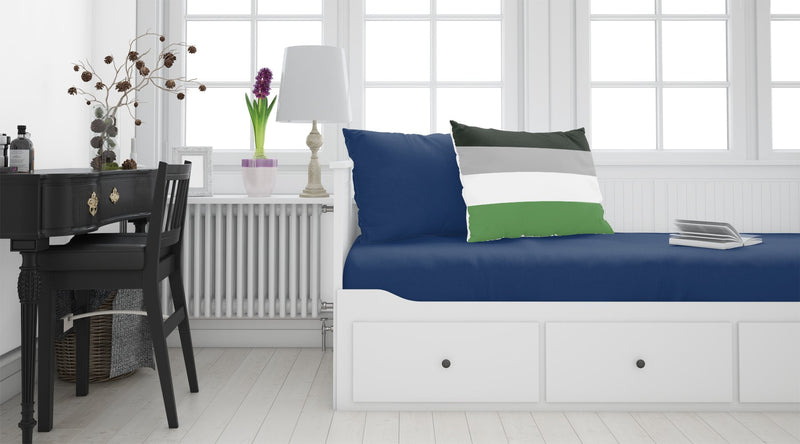 Androphilia Pride Fabric Standard Pillowcase – Artistic Decorative Front, White Back