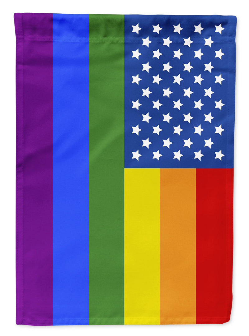USA Gay Pride Flag Canvas House Size
