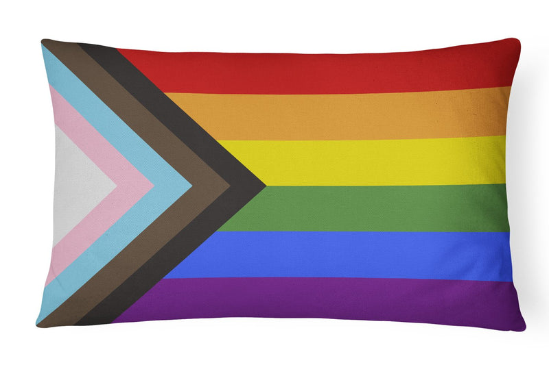 Gay Pride Progress Pride Canvas Fabric Decorative Pillow