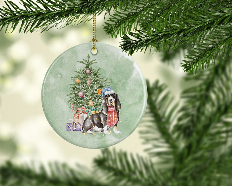 Christmas Basset Hound