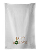 American Eskimo Happy Holidays White Kitchen Towel Set of 2