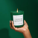 Under the Mistletoe Soy Candle - Green Matte Jar - 15 oz (Fraser Fir) by Sweet Water Decor