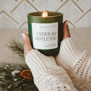 Under the Mistletoe Soy Candle - Green Matte Jar - 15 oz (Fraser Fir) by Sweet Water Decor
