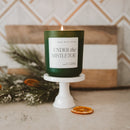 Under the Mistletoe Soy Candle - Green Matte Jar - 15 oz (Fraser Fir) by Sweet Water Decor