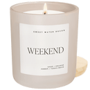 Weekend Soy Candle - Tan Matte Jar - 15 oz