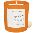 Spooky Season Soy Candle - Orange Matte Jar - 15 oz (Cozy Season) by Sweet Water Decor