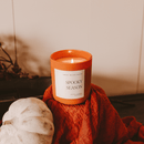 Spooky Season Soy Candle - Orange Matte Jar - 15 oz (Cozy Season) by Sweet Water Decor