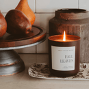 Fall Leaves Soy Candle - Brown Matte Jar - 15 oz by Sweet Water Decor