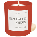 Blackwood Cherry Soy Candle - Red Matte Jar - 15 oz by Sweet Water Decor