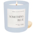 Something Blue Soy Candle - Blue Matte Jar - 15 oz (Salt and Sea) by Sweet Water Decor