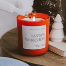 Santa's Workshop Soy Candle - Red Matte Jar - 15 oz (Merry and Bright) by Sweet Water Decor