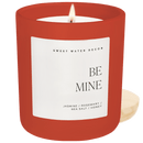 Be Mine Soy Candle - Red Matte Jar - 15 oz (Wildflowers and Salt) by Sweet Water Decor