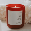 Be Mine Soy Candle - Red Matte Jar - 15 oz (Wildflowers and Salt) by Sweet Water Decor