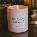 Omg! You're Engaged! Soy Candle - Pink Matte Jar - 15 oz by Sweet Water Decor