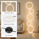 RGB Minimalist Circular Floor Lamp