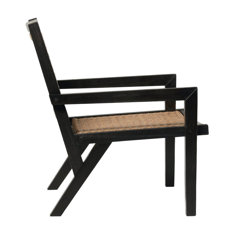 Colby Boho Solid Wood Outdoor Accent Chair