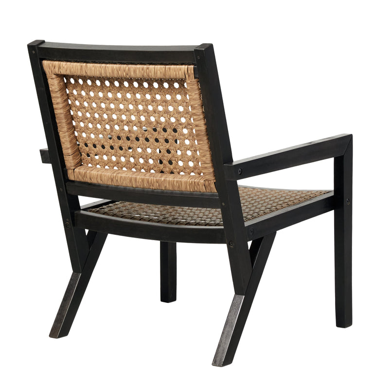 Colby Boho Solid Wood Outdoor Accent Chair