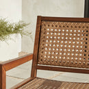 Colby Boho Solid Wood Outdoor Accent Chair