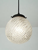Gorgeous Hobnail Swirl Glass Pendant Light