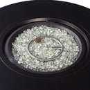 Aluminum 44-in Round Propane Fire Table with Beads, Covers and Lid