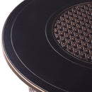 Aluminum 44-in Round Propane Fire Table with Beads, Covers and Lid