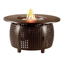 Aluminum 44-in Round Propane Fire Table with Beads, Covers and Lid