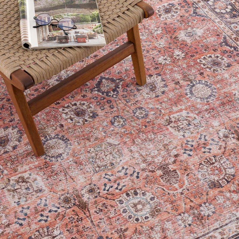 Ganyangan Red Washable Rug