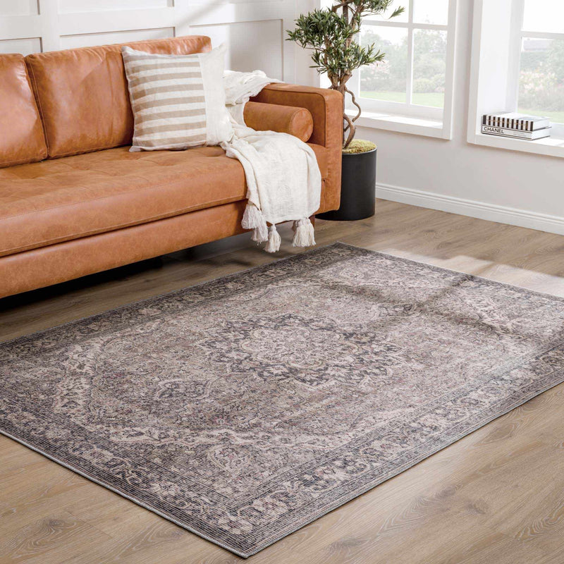 Dusty Sage Greenpoint Medallion Washable Area Rug