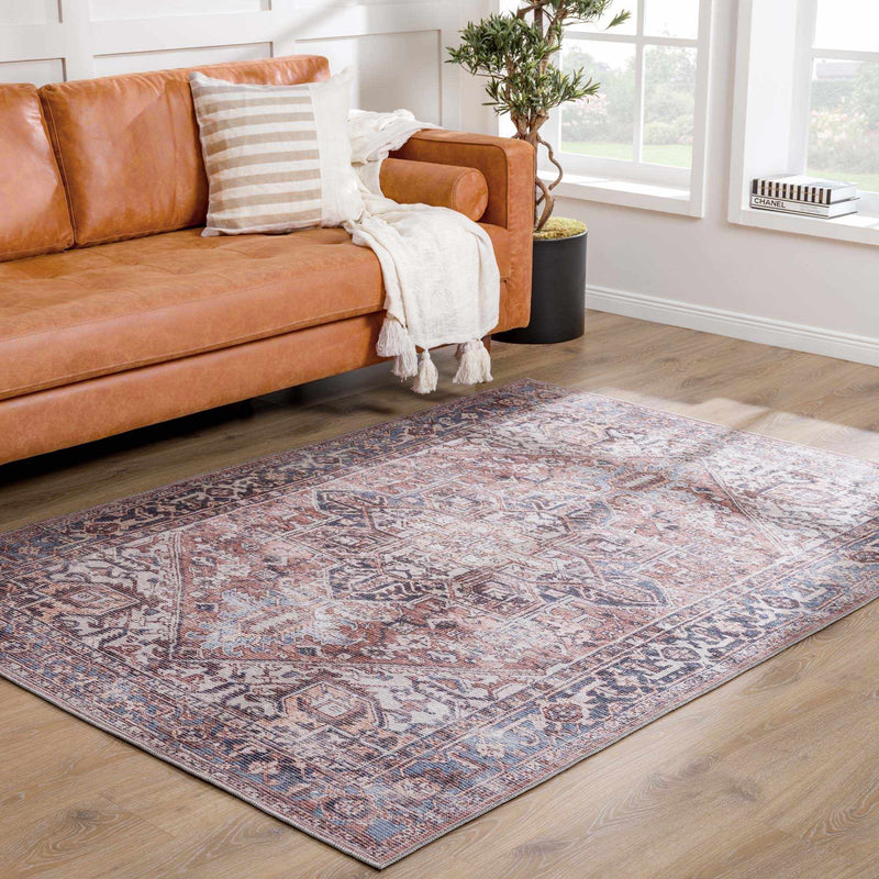 Viho Vintage Flat Pile Washable Rug - Clearance