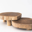 Teak Riser | Primitive Live Edge Wood Display by Sandstone and Sage