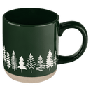 Pine Trees 14 oz Stoneware Coffee Mug by Sweet Water Decor