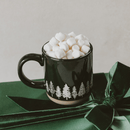 Pine Trees 14 oz Stoneware Coffee Mug by Sweet Water Decor