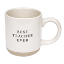Best Teacher Ever 14 oz Stoneware Coffee Mug