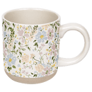Floral 14 oz Stoneware Coffee Mug by Sweet Water Decor