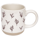 Brown Leaves 14 oz Stoneware Coffee Mug by Sweet Water Decor