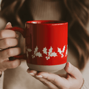 Holly 14 oz Red Stoneware Coffee Mug by Sweet Water Decor