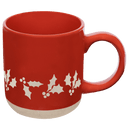 Holly 14 oz Red Stoneware Coffee Mug by Sweet Water Decor