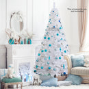 8 ft White Artificial PVC Christmas Tree with Stand